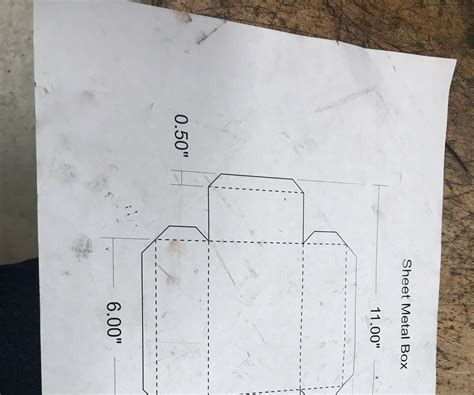 steps to make a sheet metal box|sheet metal box layout.